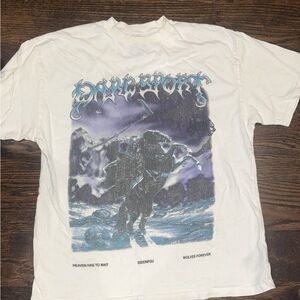 Large White Drac Sport heavyweight graphic tee